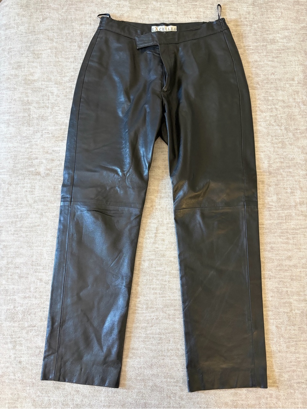 Excelled Black Leather Pants